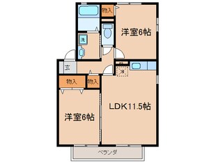 和田町駅 徒歩18分 1階の物件間取画像